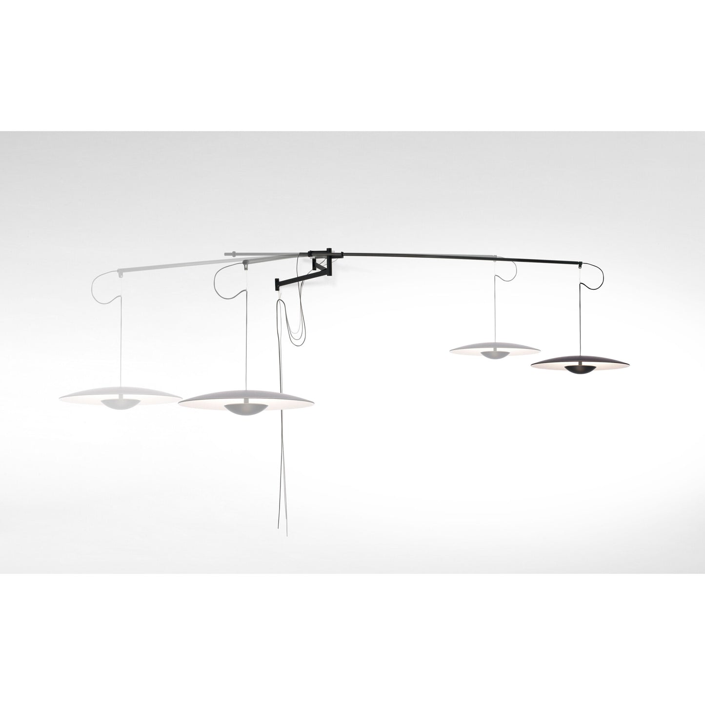 Ginger A XL 42 Hardwired Extra-Large LED Wall Light with Aluminum Dissipater and Metal Stem