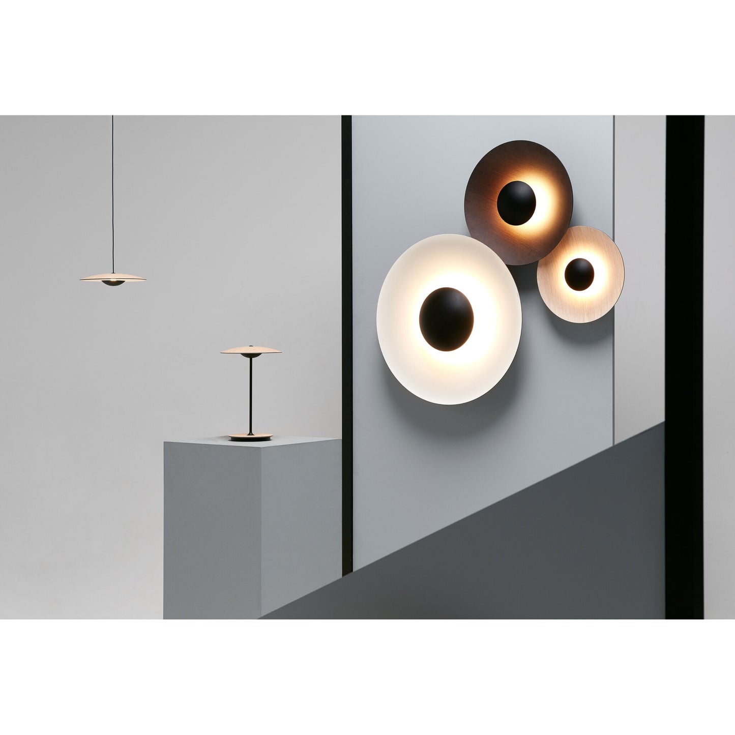Ginger 42 C Medium LED Wall Light with Lacquered Metal Aluminium Dissipater
