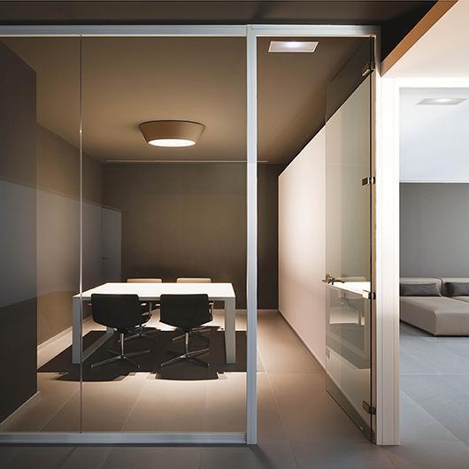 Plus Small Symmetrical White Ceiling Lamp