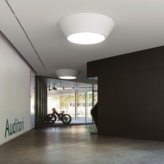 Plus Small Symmetrical White Ceiling Lamp