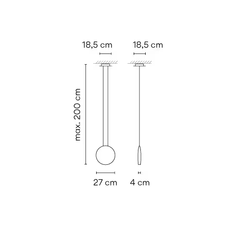 Cosmos Medium Sculptural Dimmable Pendant