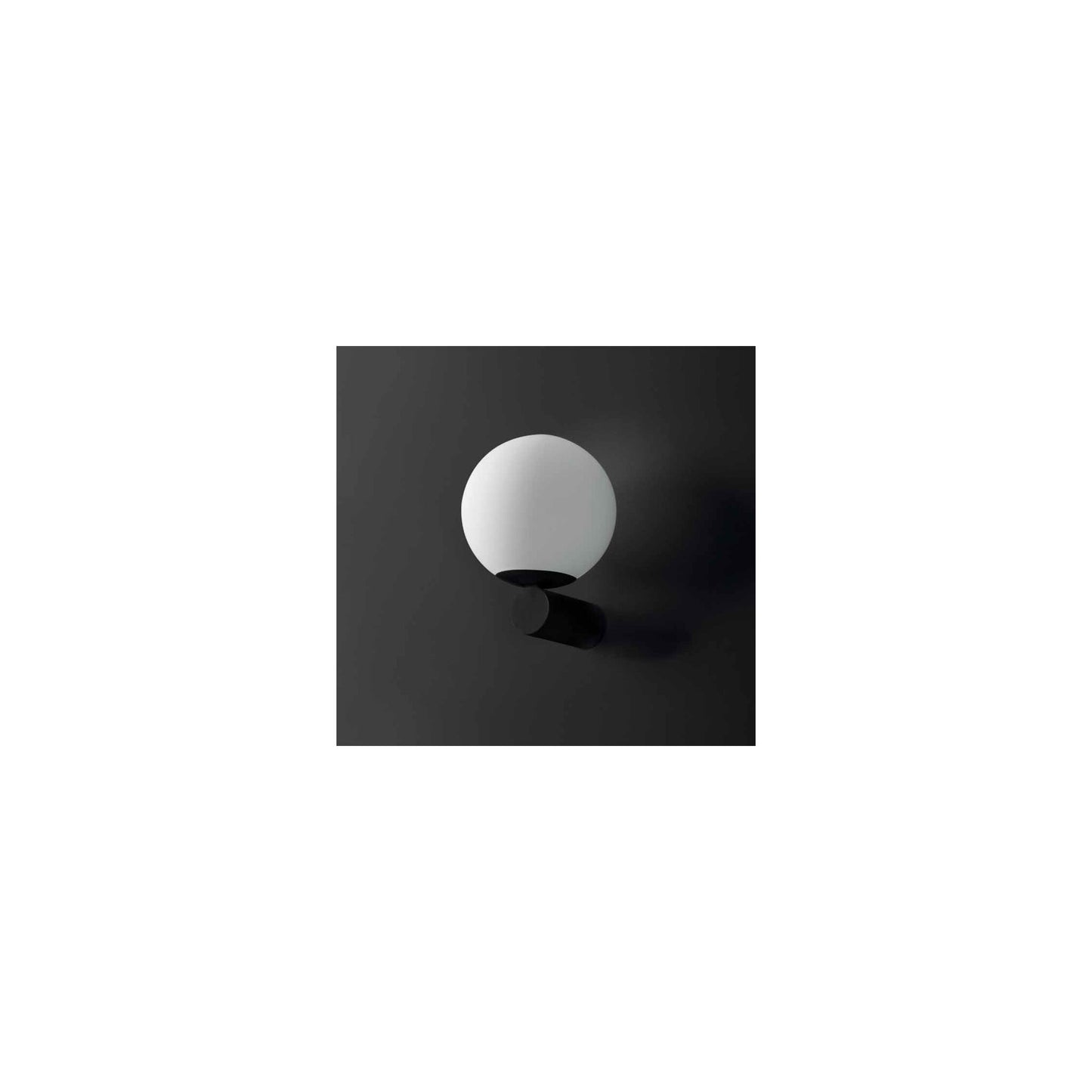 Luna Single Upward Wall Light with Blown Glass