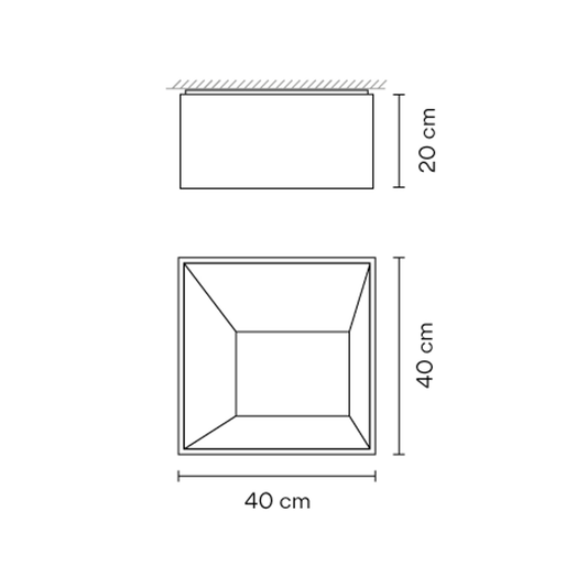 Link Small Single Ceiling Surface