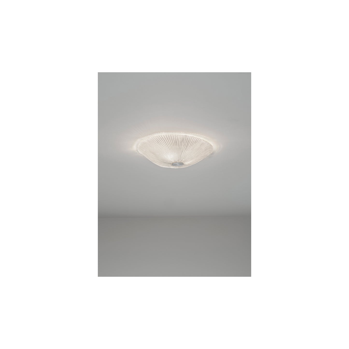 Onn Small White Ceiling Surface with Stainless Steel Support