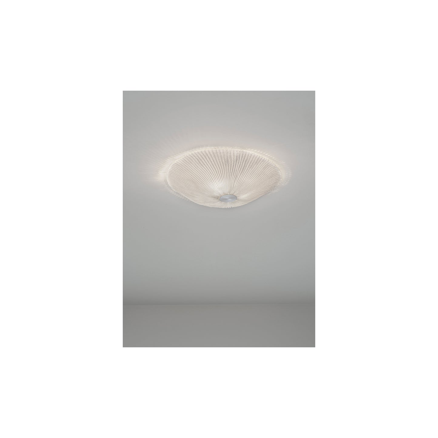 Onn Large White Ceiling Surface with Stainless Steel Support