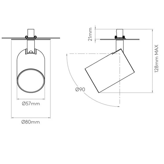 Astro Ascoli Ceiling Spotlight