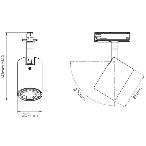 Ascoli Track Ceiling Spotlight