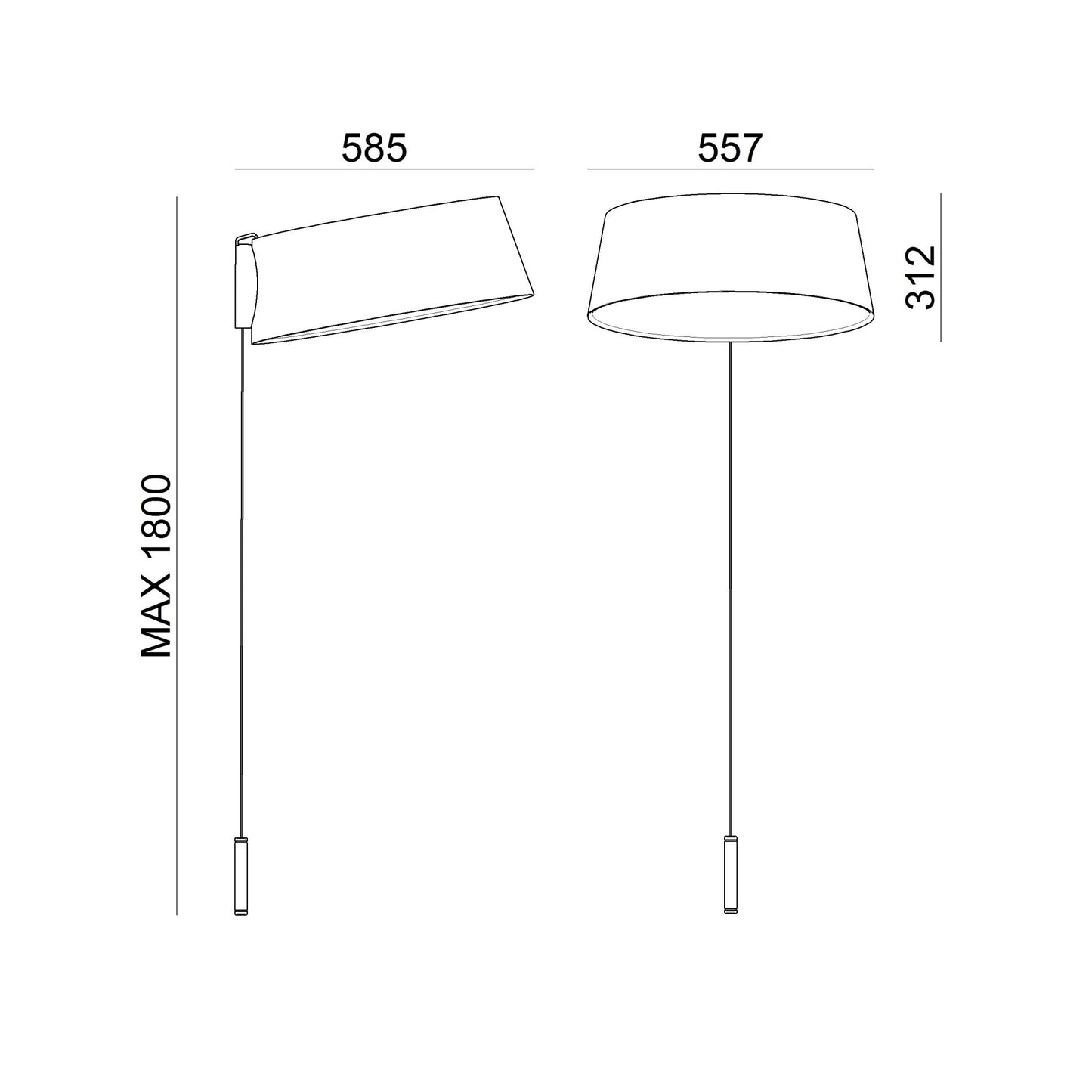 Oxygen W2 Wall Light