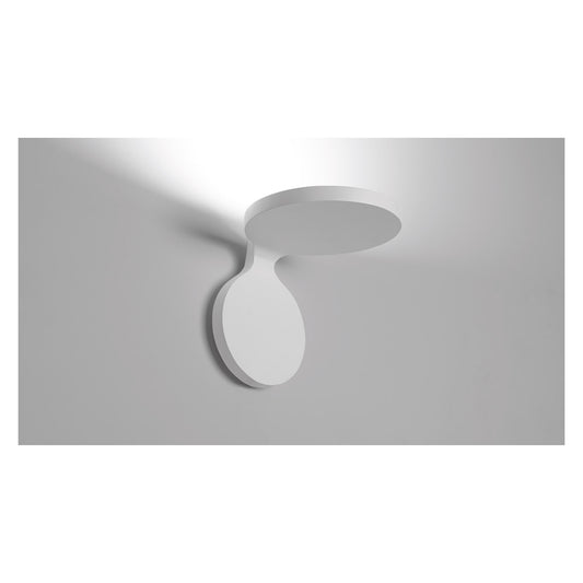 Rea 17 Large White LED Wall Washer with Bending Splitting Amoeba Shaped