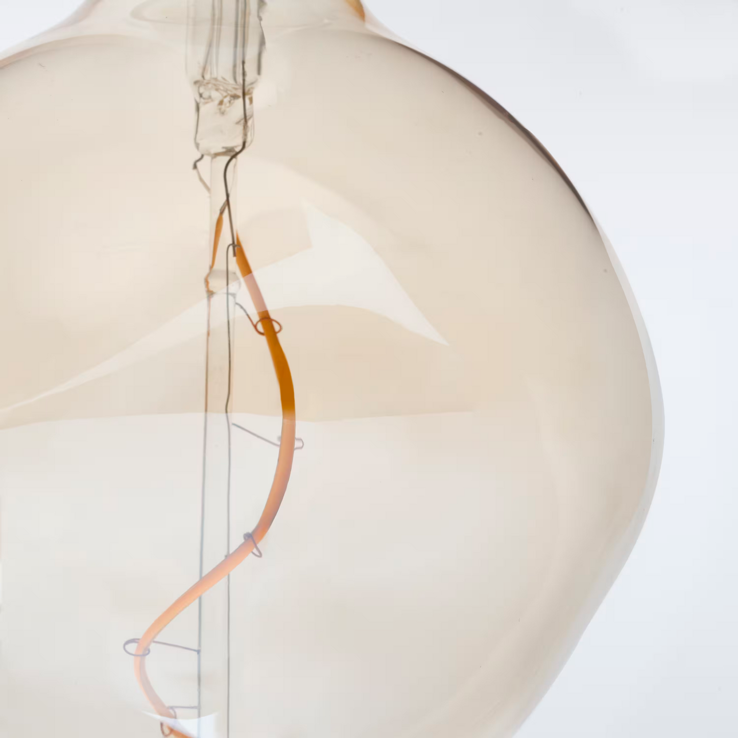 Voronoi I Tinted Glass Bulb with Brass Pendant