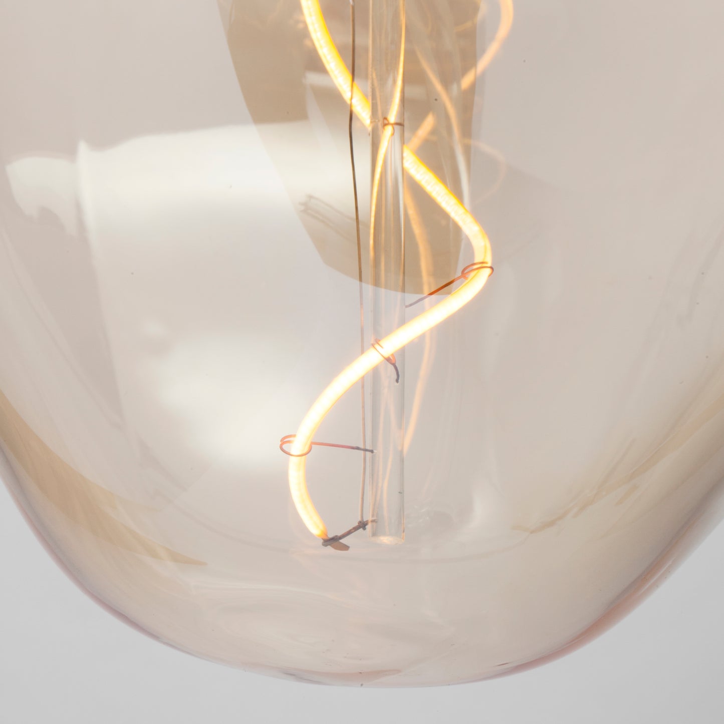 Voronoi II Large Tinted Glass Bulb with Pendant
