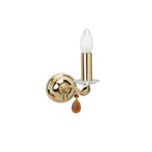 Cobra Single Upward Wall Lamp with High Quality Crystal Lead
