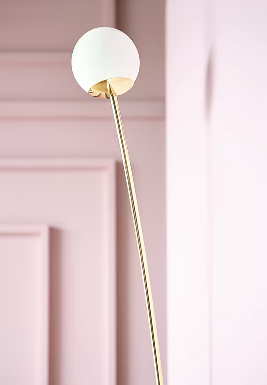 Arch Upward Wall Light with Opal White Glass