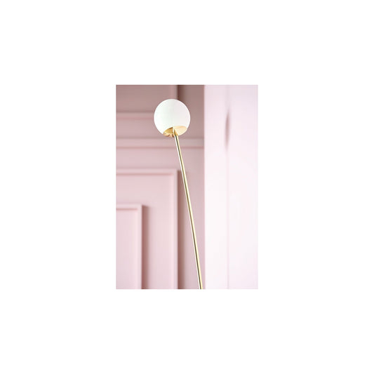 Arch Upward Wall Light with Opal White Glass