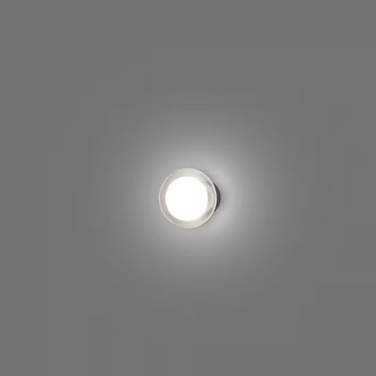 Nabila Small Round Wall Light with Double Sided Borosilicate Glass