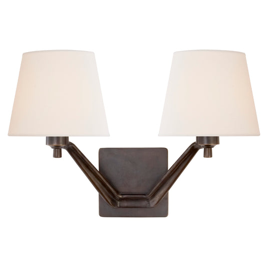 Union Double Arm Upward Wall Light