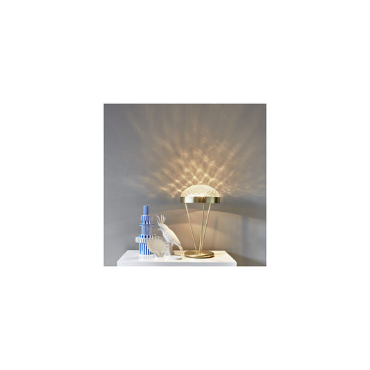 Rays Classical Table Lamp with Iron & Blown Murano Glass