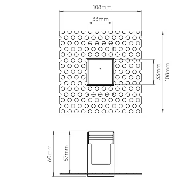 Borgo Trimless Mini Matt White LED Wall Recessed