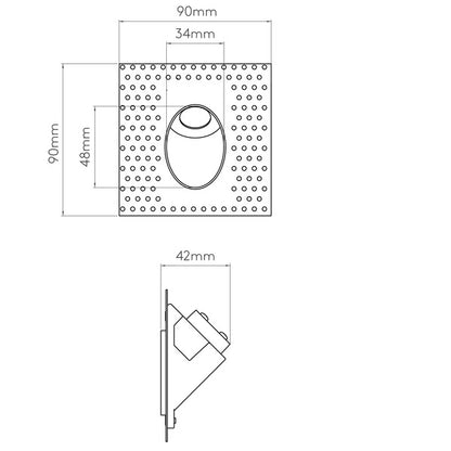 Astro Leros Trimless Recessed Wall Light
