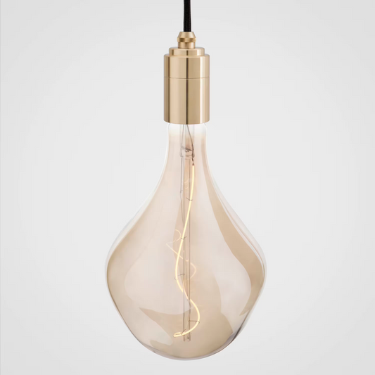 Voronoi II Large Tinted Glass Bulb with Pendant