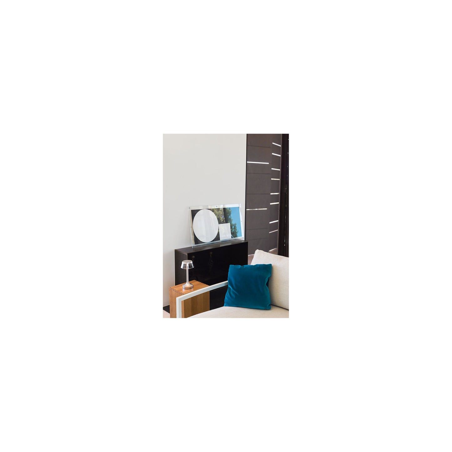Bon Jour Unplugged Cordless Rechargeable Aluminium Table Lamp