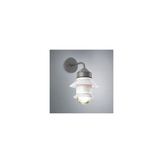 Santorini A Fixed Stem Outdoor Wall Lamp With Glass Diffuser