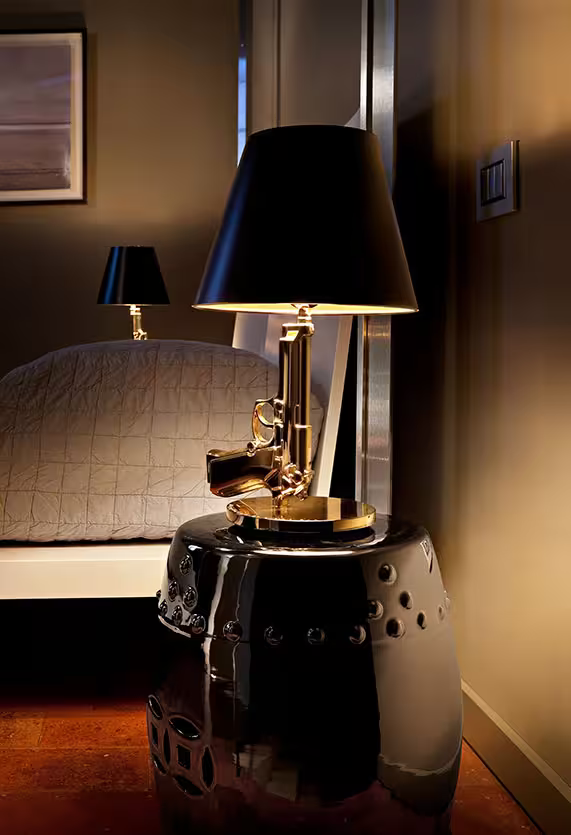 Gun Small Beside Table Lamp