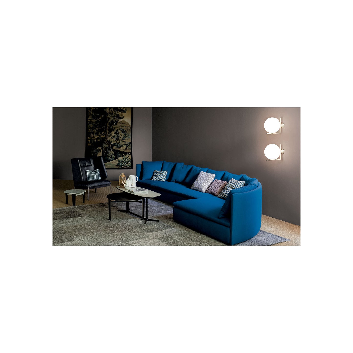 IC C/W2 Wall or Ceiling Light with Blown Glass Opal Diffuser