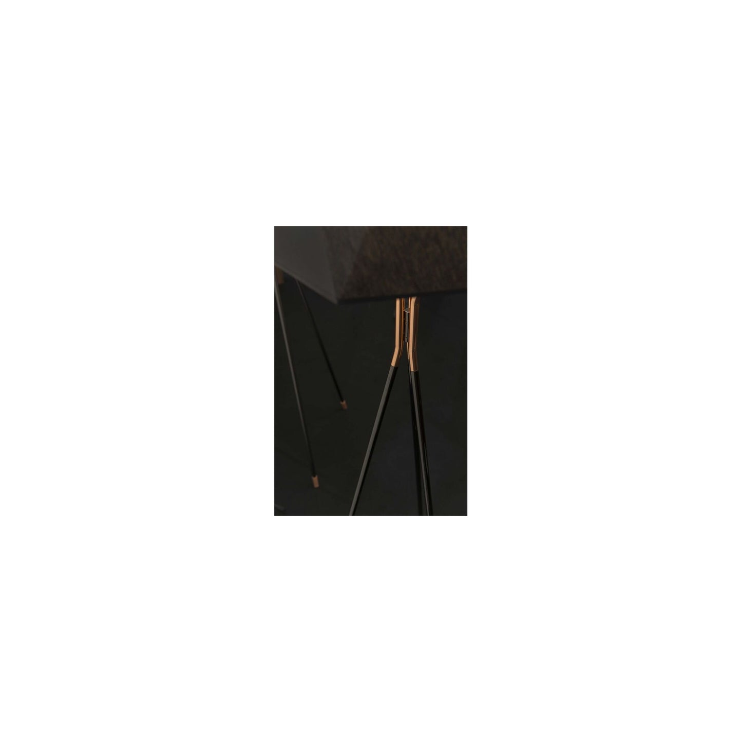 Solitaire Floor Lamp with Black Shade