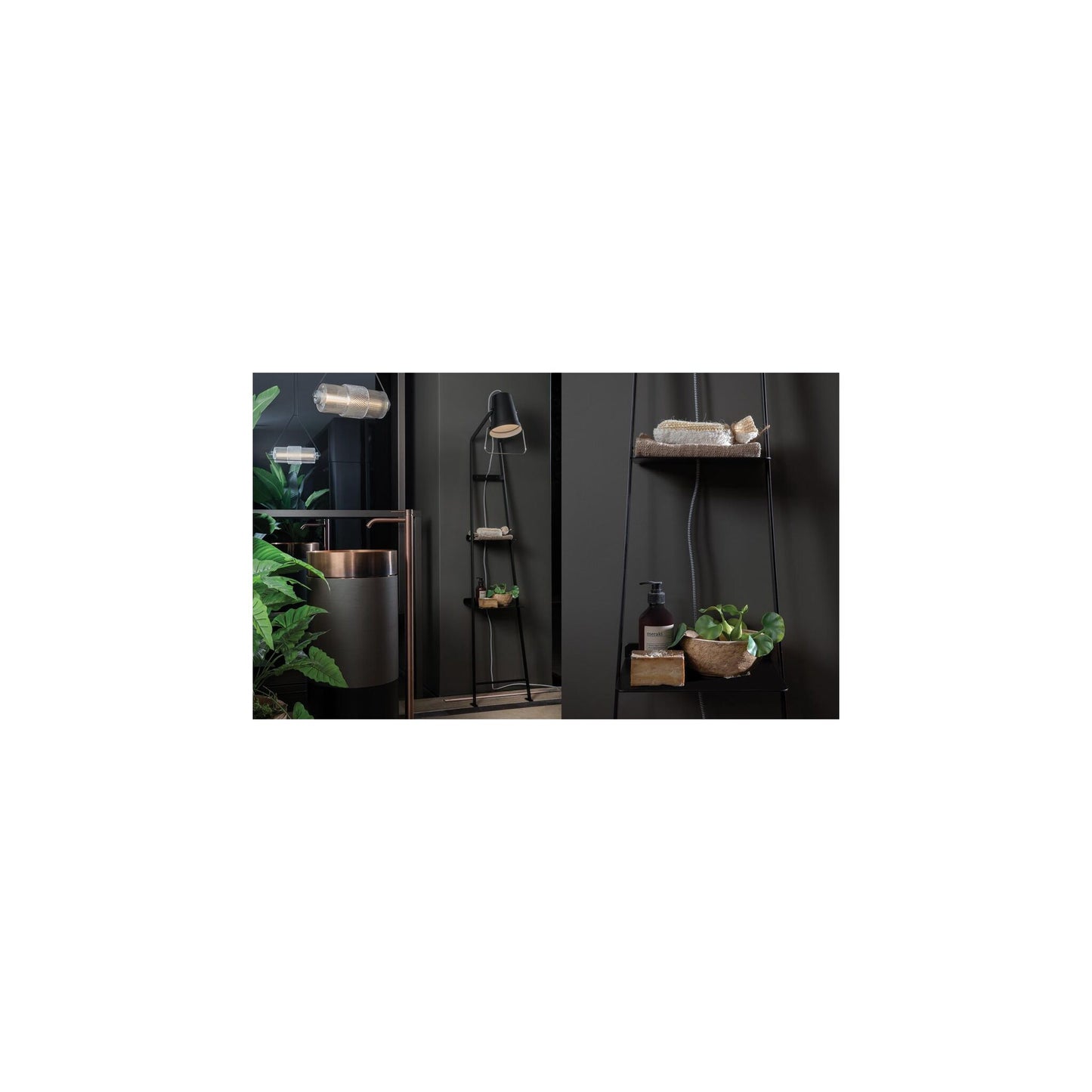 Alfred Metal Floor Lamp with Black Cable
