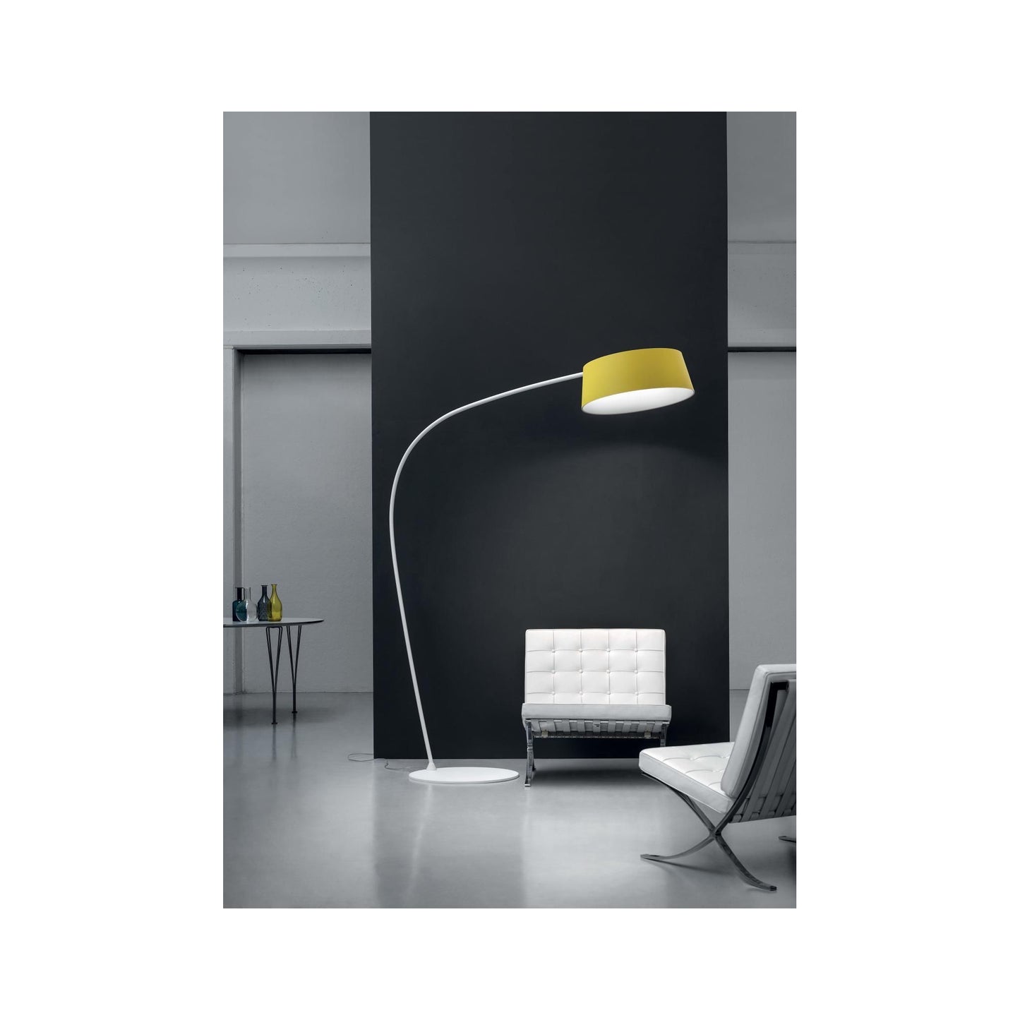Oxygen FL1 Adjustable LED Floor Lamp with Arched Upright & Flexible Rod