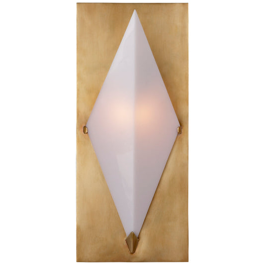 Forma White Glass Wall Light