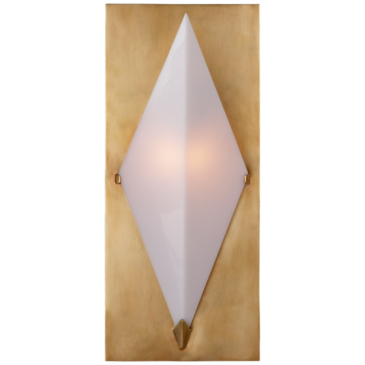 Forma White Glass Wall Light
