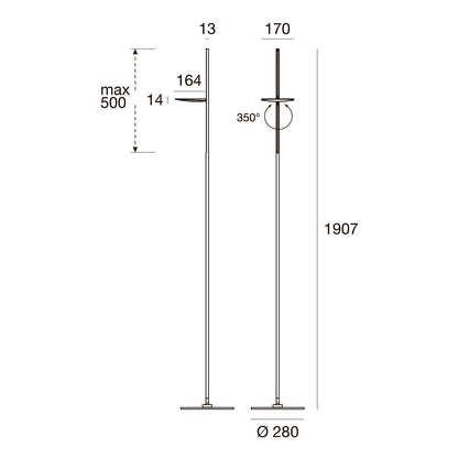 Stilnovo Disc Floor Lamp