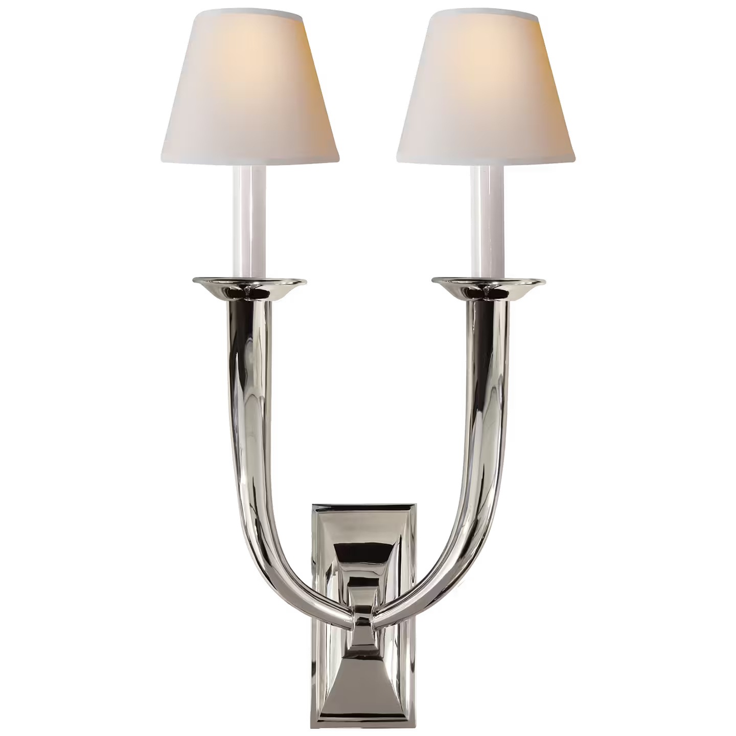 French Deco Horn Double Wall Light