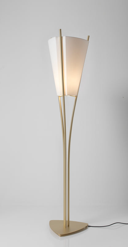 Curve XS Chinette Shade Floor Lamp