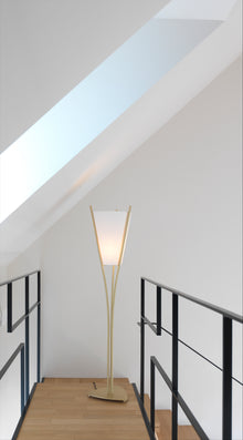 Curve XS Chinette Shade Floor Lamp