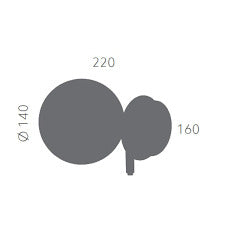 Aromas Atom Wall Light