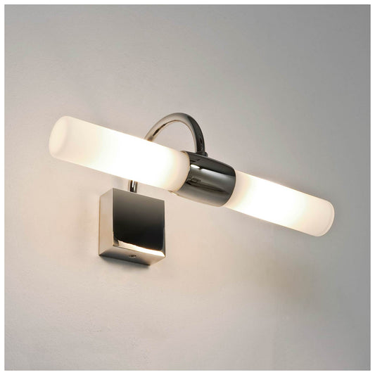 Dayton Wall Light Polished Chrome with Frosted Glass