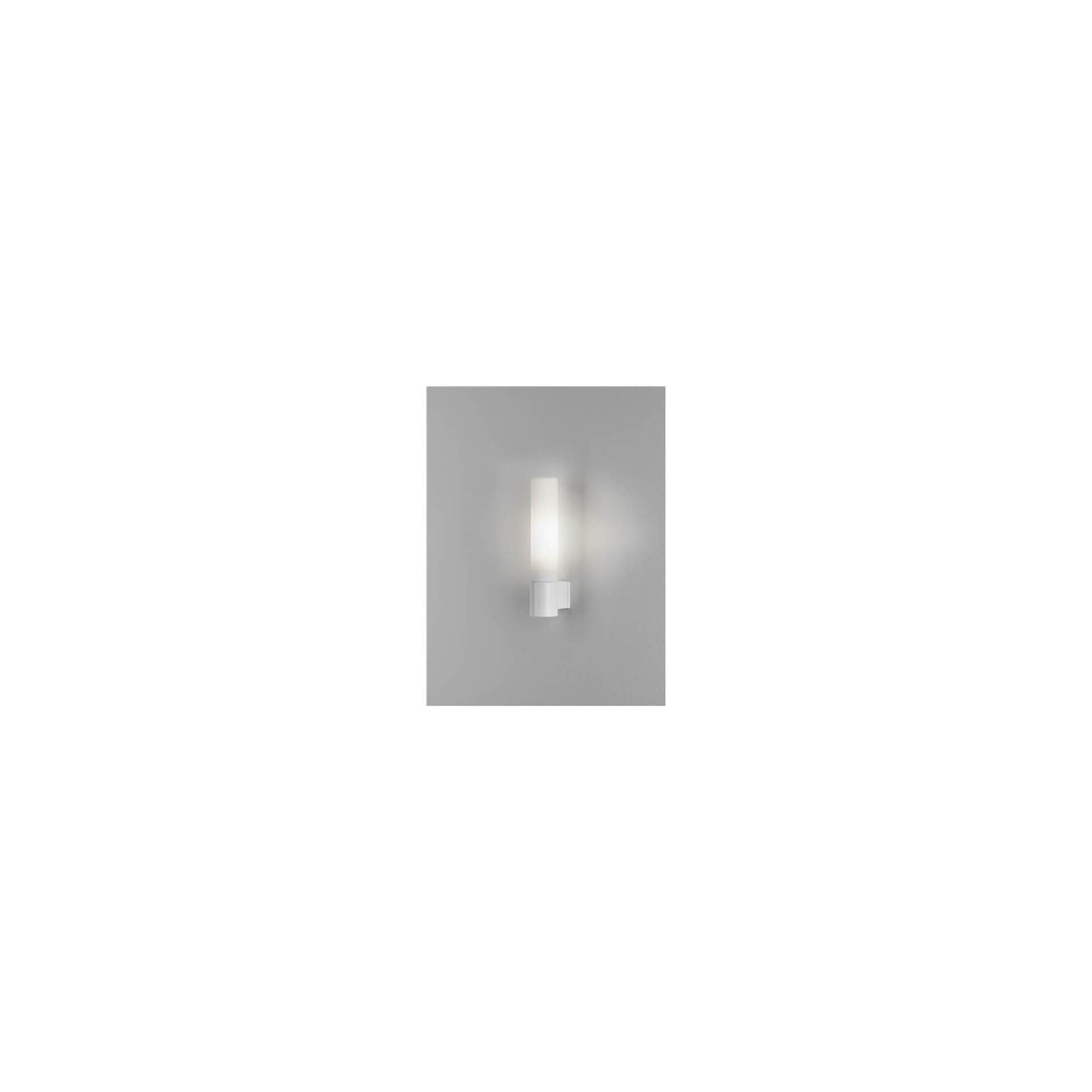 Bari Frosted Glass Wall Light with Tube Base