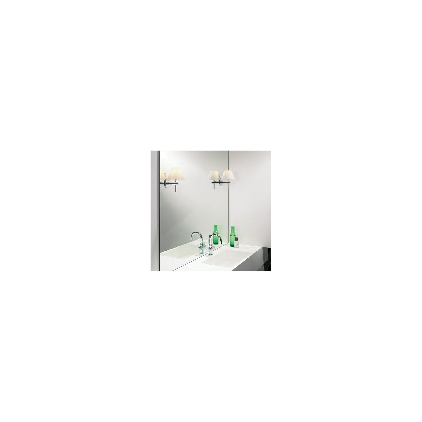 Roma Opal Glass Bathroom Wall Light