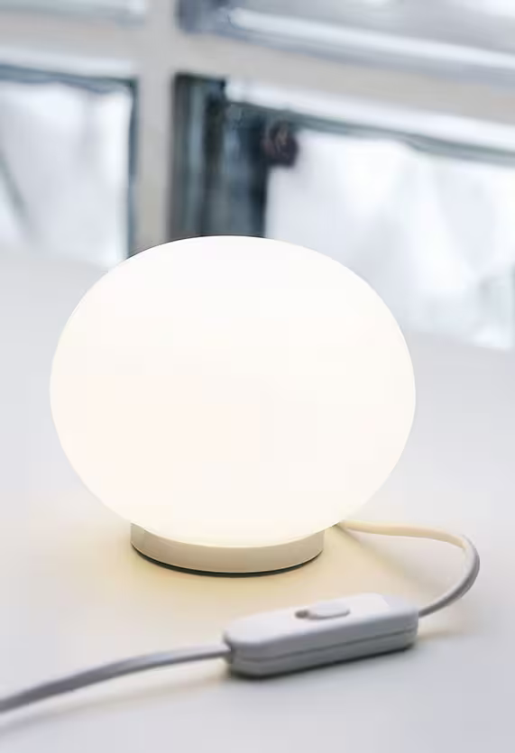 Glo-Ball Mini White Table Lamp