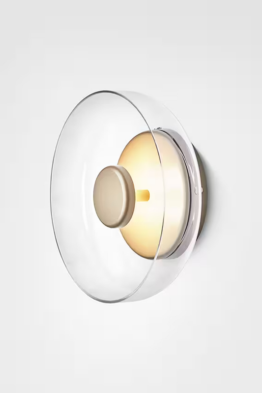Blossi LED Ceiling or Wall Light with Nordic Gold Metal