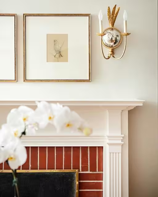 Gramercy Double Wall Light in Gilded Iron
