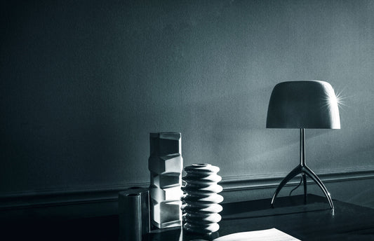 Lumiere Grande On/Off Black Chrome Table Lamp