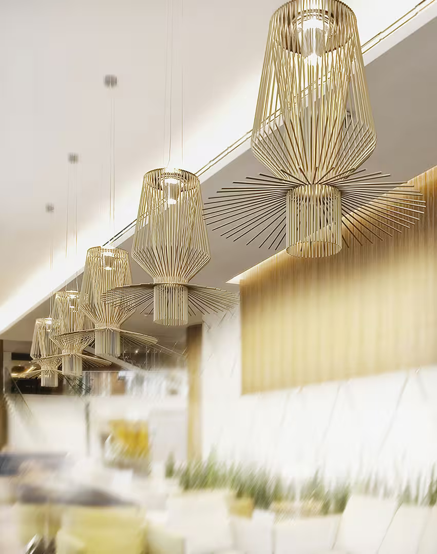 Allegro Assai Gold LED Pendant