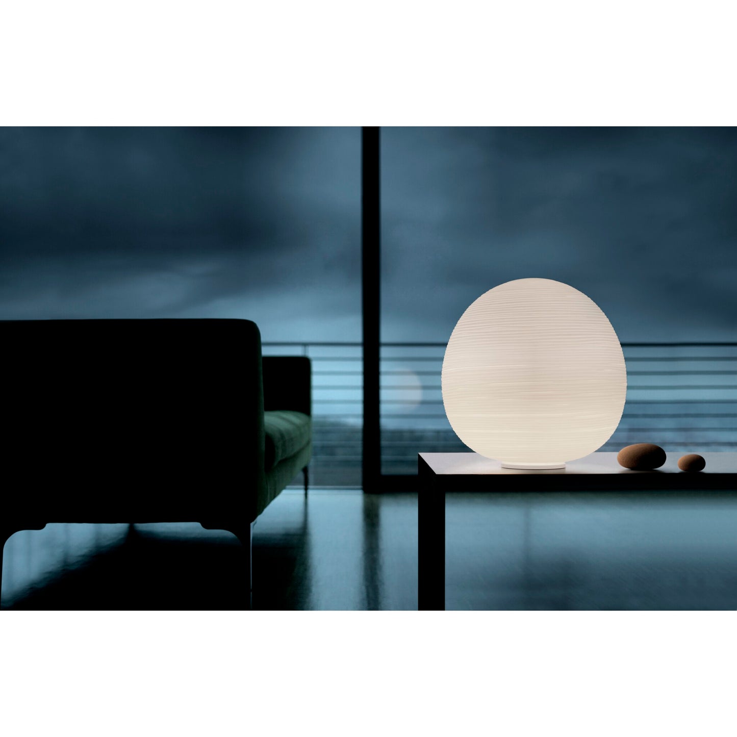 Rituals XL On/Off Satin Glass Table Lamp with Coated Metal