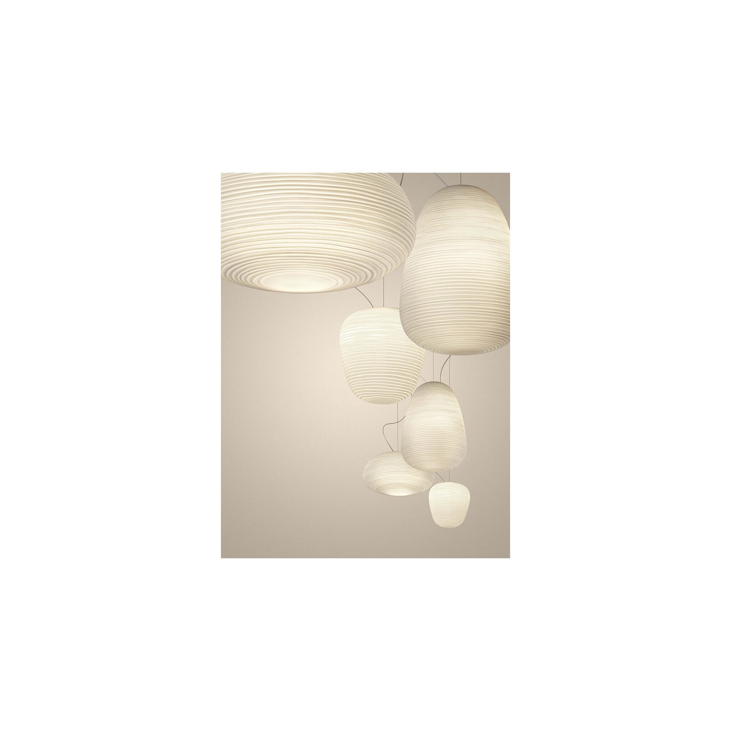 Rituals 1 Blown Glass Pendant with Lacquered Metal