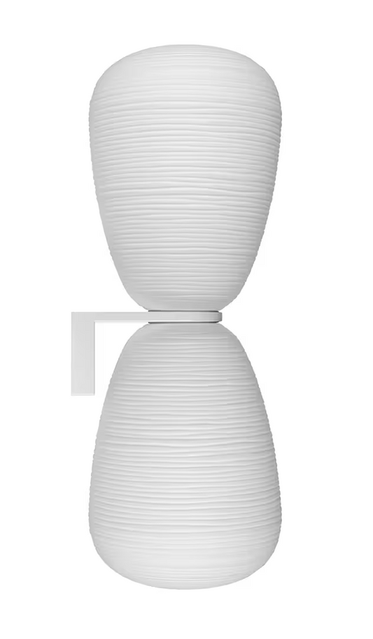 Rituals 1 Double Blown Glass Wall Light with Lacquered Metal