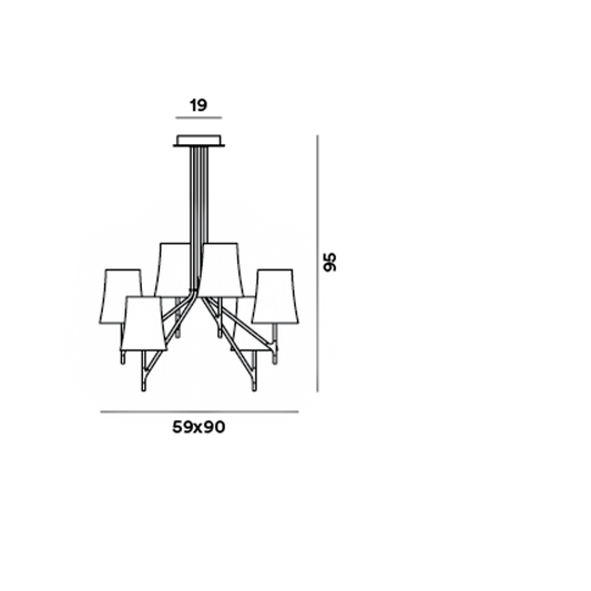 Birdie 6 Six-Light Chandelier